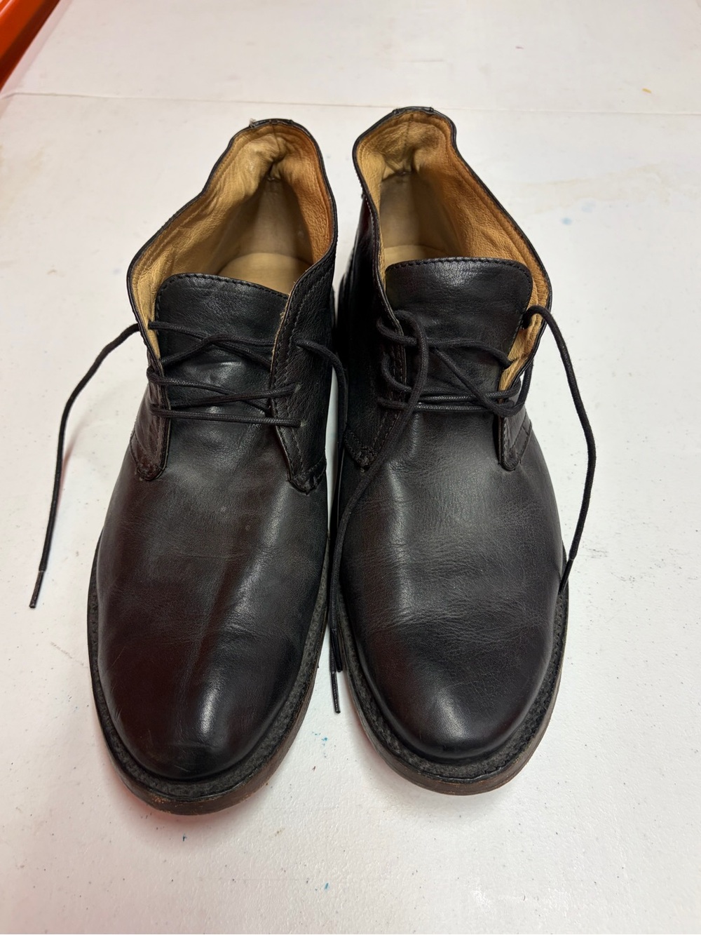 Frye Men's Black Leather Chukka Boots